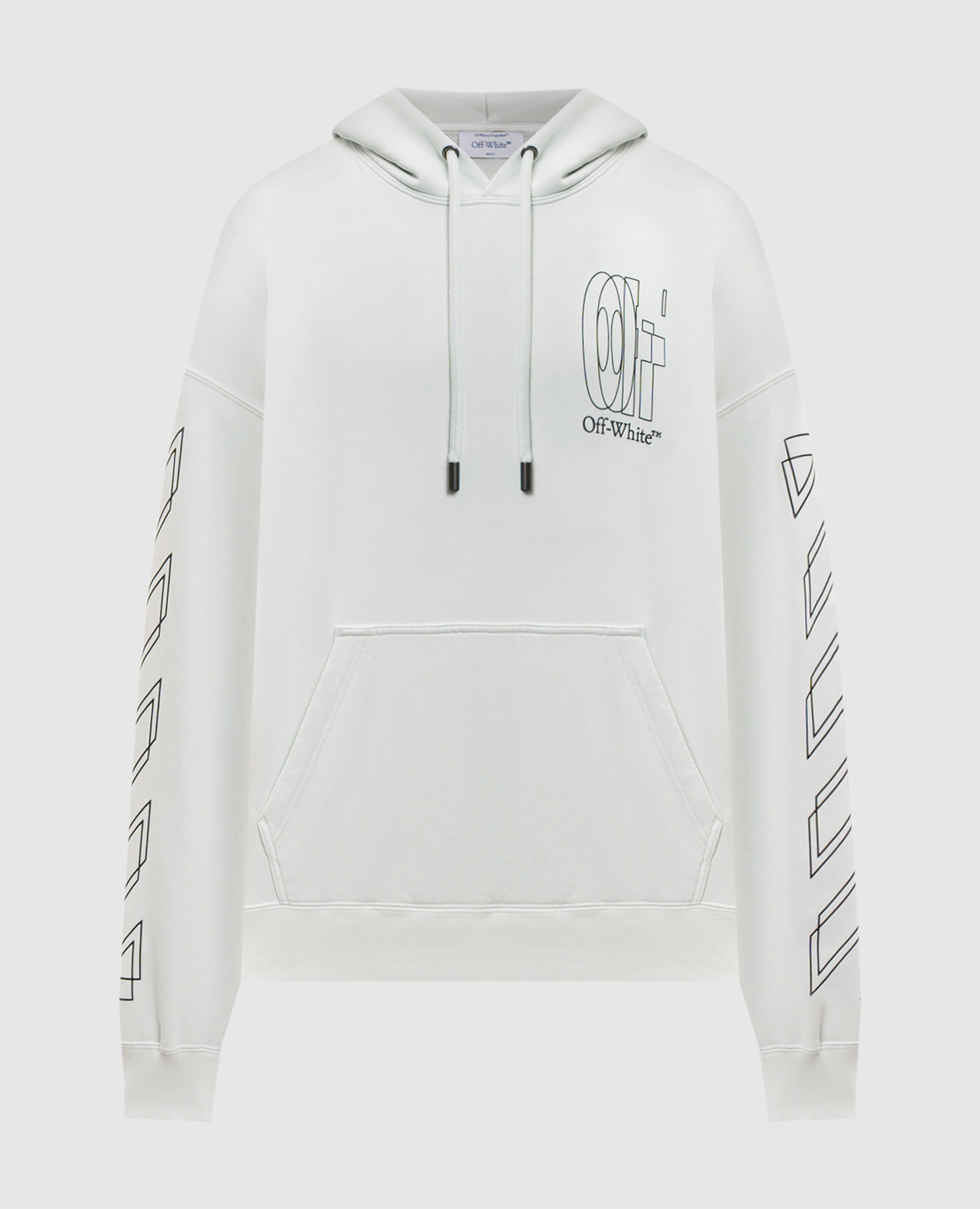 Off-White - Зеленые худи с эмблемой Double Arrow 44MBB085S26F006