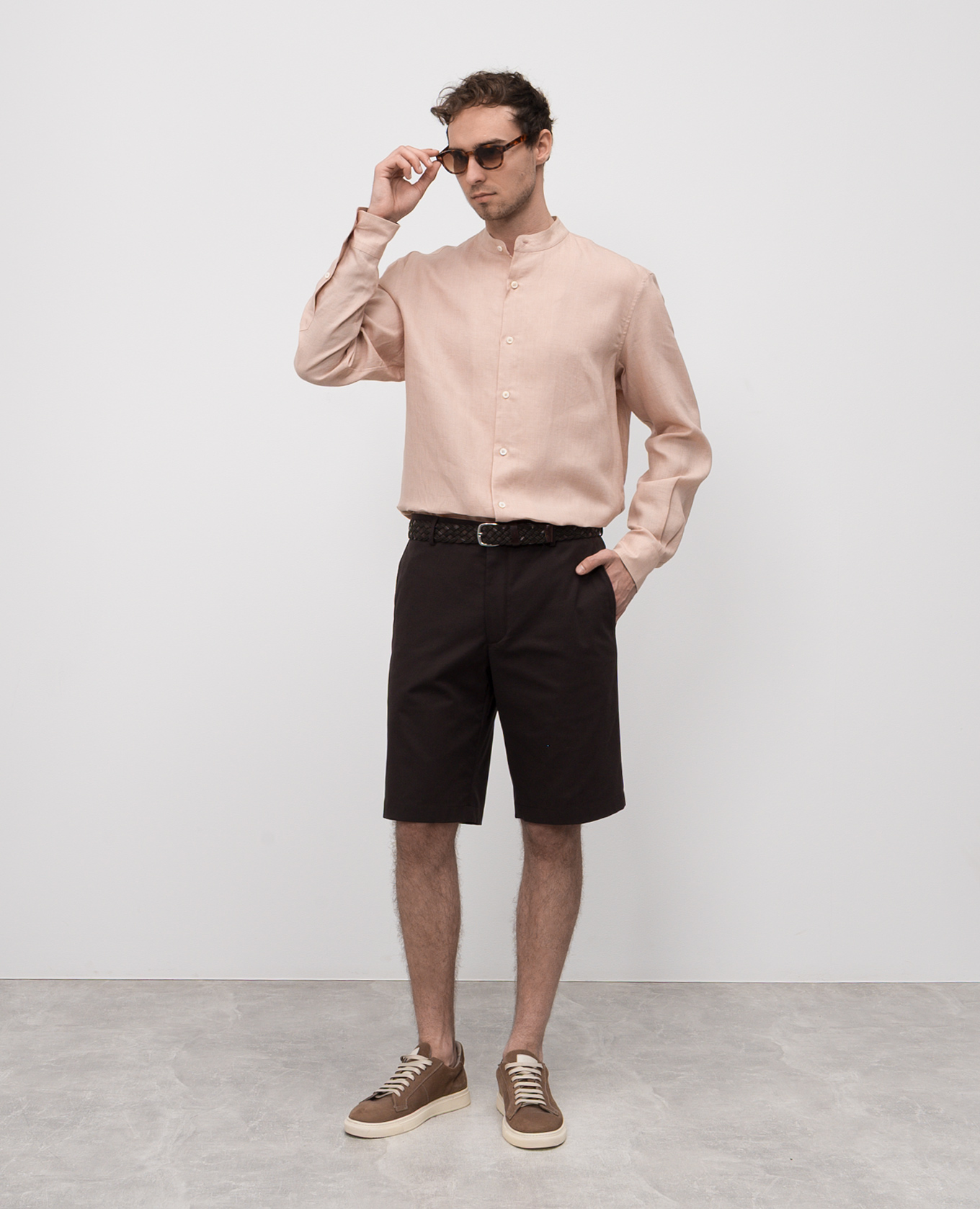 Tころ★ Loro Piana - Коричневі шорти Jarno FAP3256 купити в Symbol