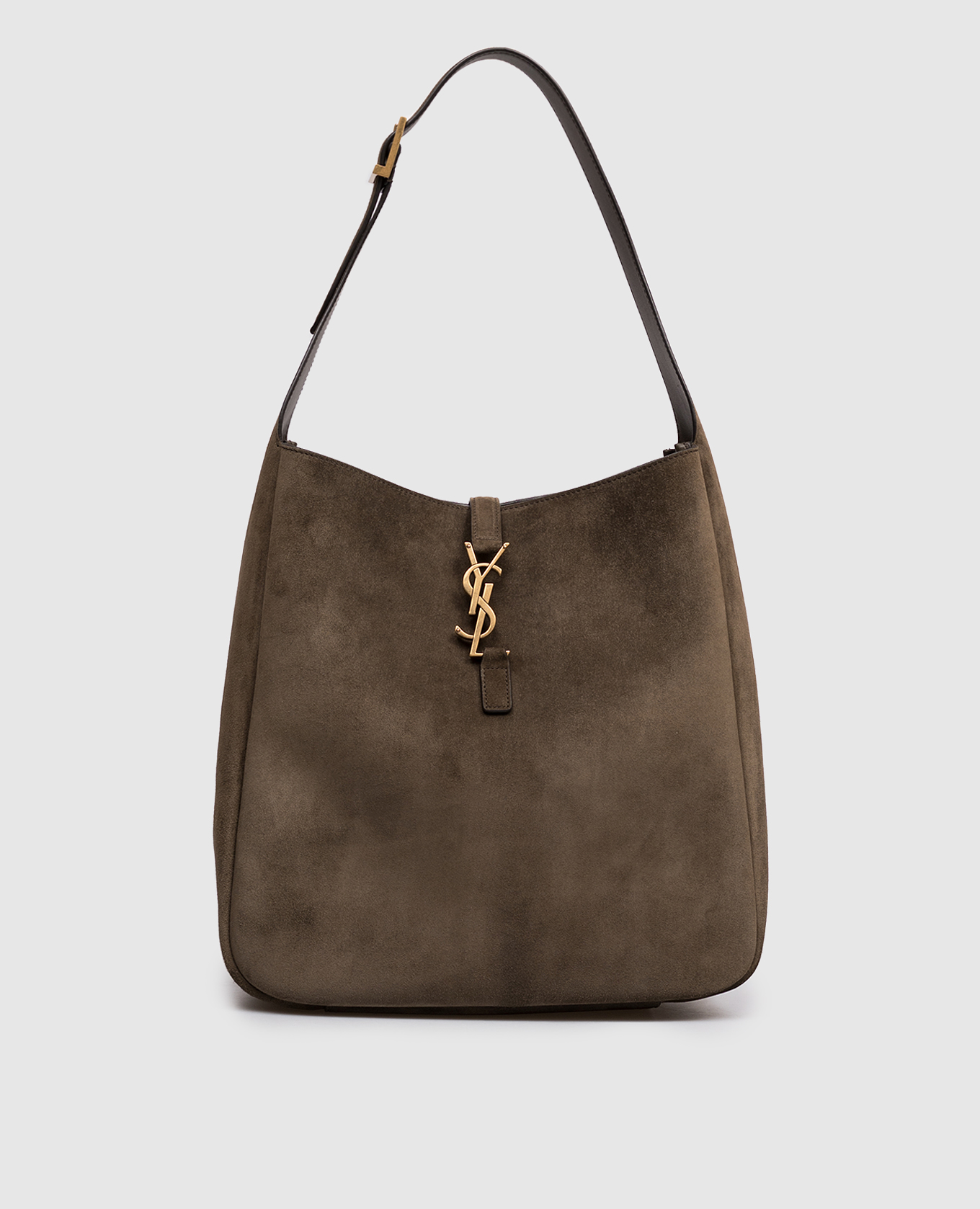 ムク　SAR Saint Laurent - Замшевая сумка цвета хаки LE 5À7 8505451U80W