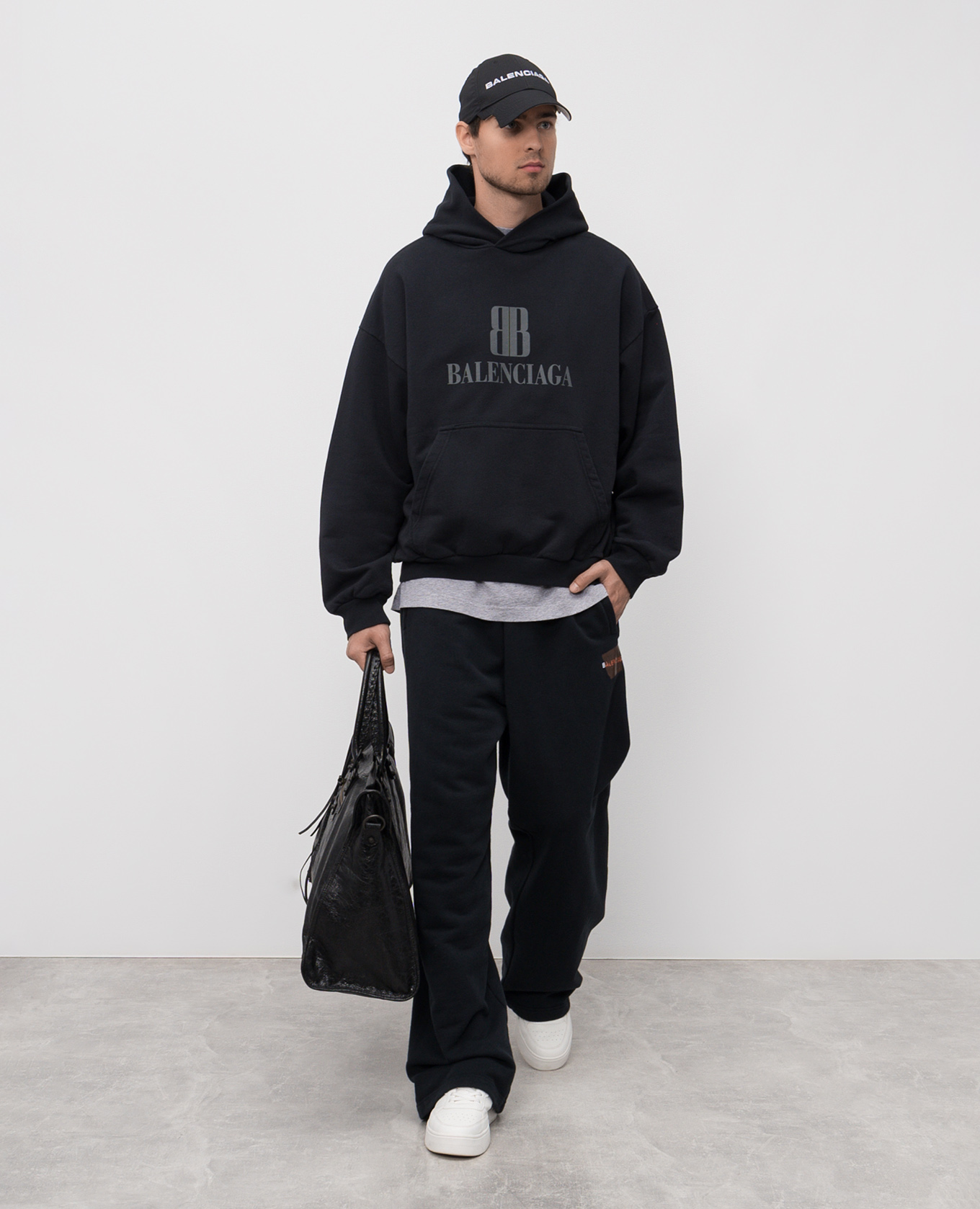 Balenciaga - Синие худи Nano BB 767877TSVO3 купить в Symbol
