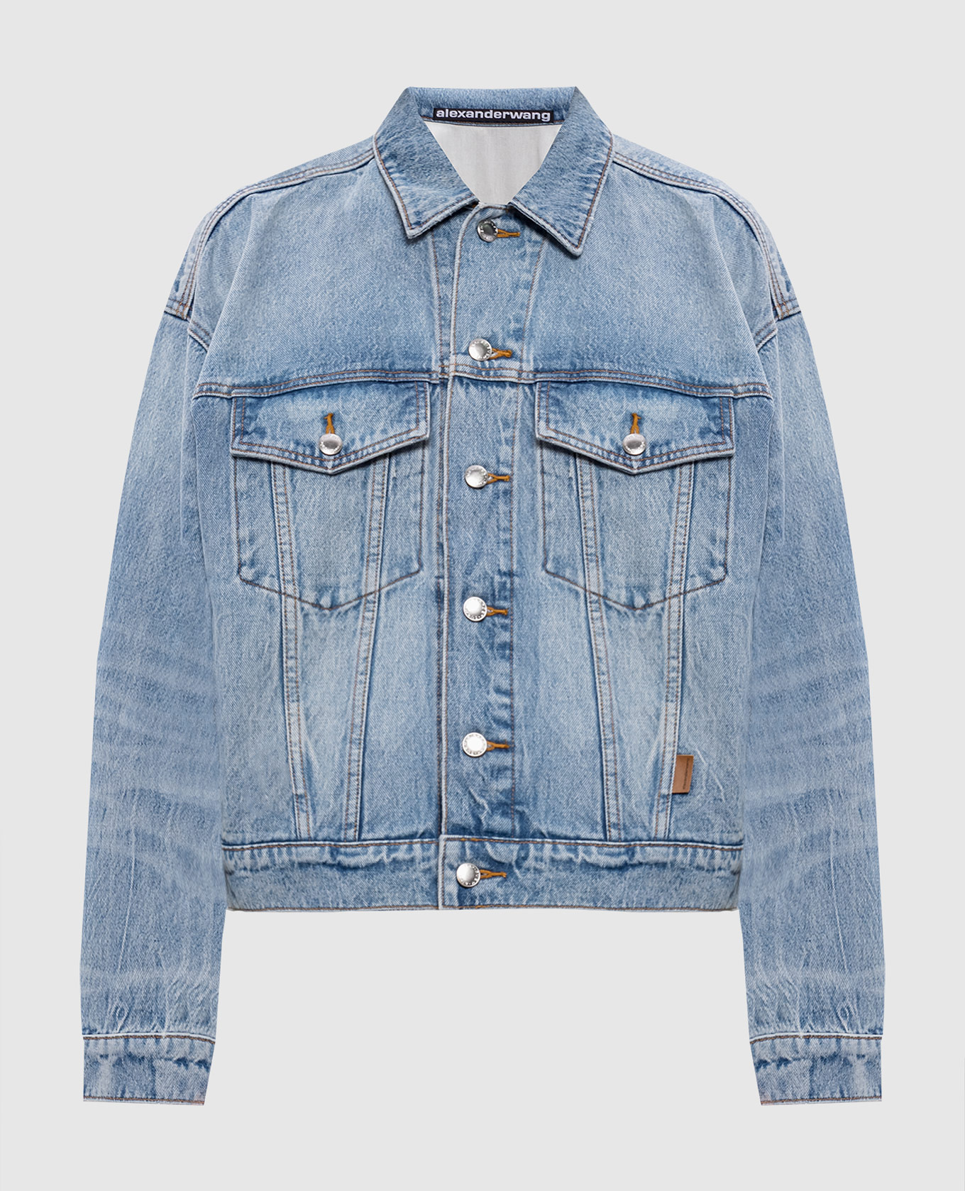 【新品未使用タグ付き】REVICE DenimViceJeanBlueCrest Alexander Wang - Голубая джинсовая куртка 4DC2262102 купить в Symbol