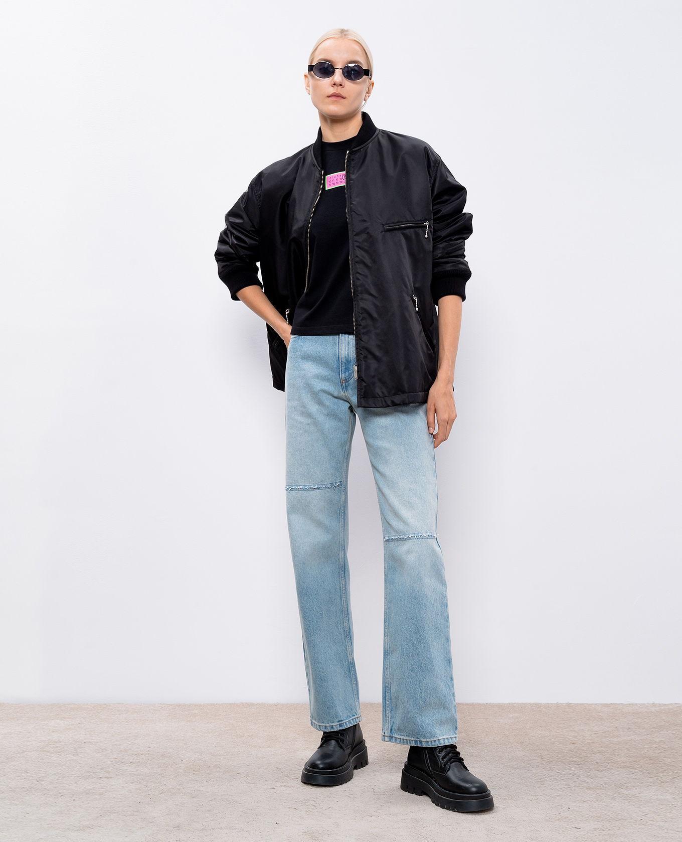 Maison Margiela MM6 - Черная двусторонняя куртка S62AN0138MTN032