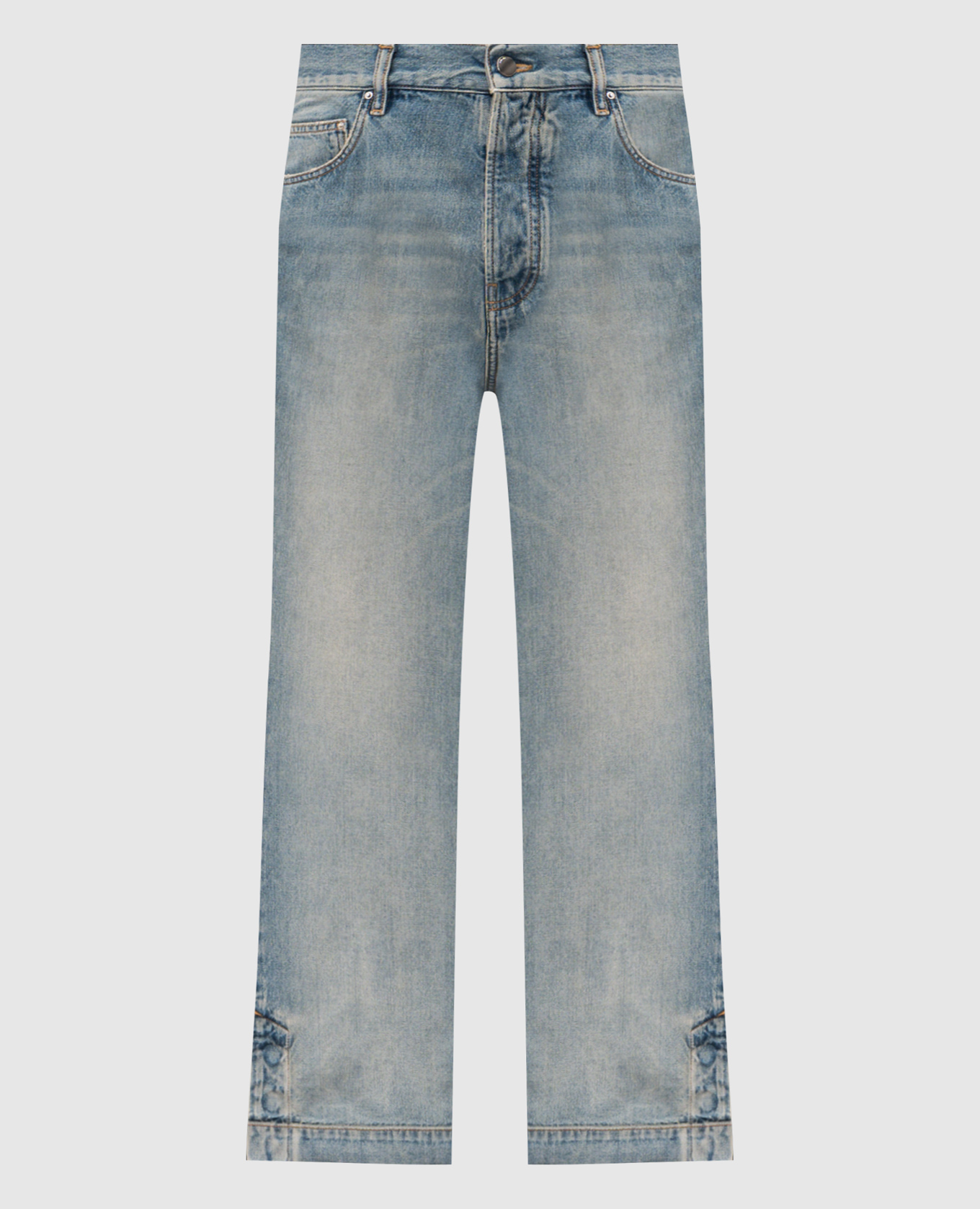 hig1003ページ‼️ AMIRI - Голубые джинсы клеш с логотипом AMDNGH1089 купить в Symbol