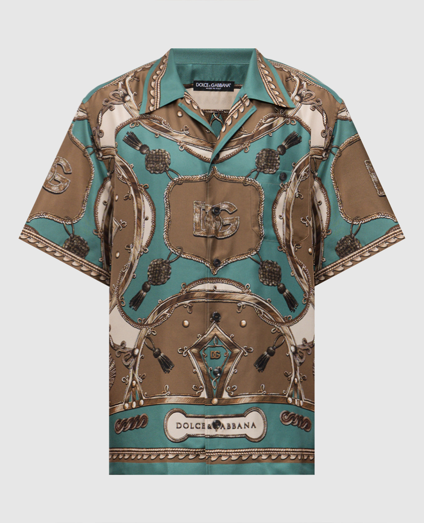DOLCE&GABBANA　トラとオウムのプリントポロシャツ メンズポロシャツ＆Tシャツ | ドルチェ＆ガッバーナ®